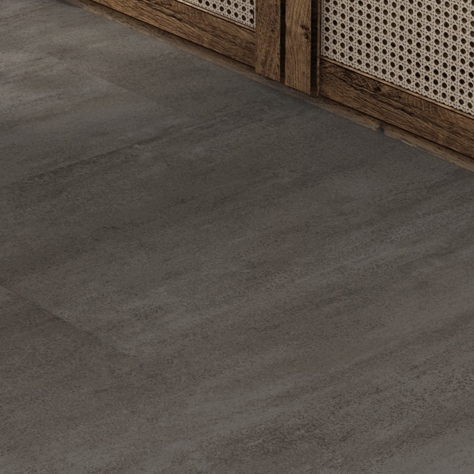 Кварцвиниловая плитка Evofloor клеевая Stone Glue Цемент Cement SG 403-9 914×457×2,5 фото в интерьере